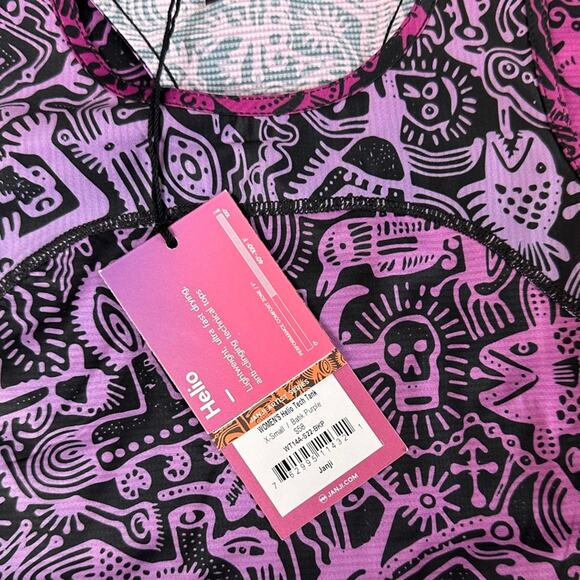 Janji Tank Top Helio Tech Batik Purple Running Essentials Singlet New XS NWT - Picture 11 of 16